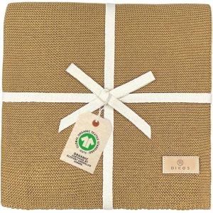 Tianyi-® Couverture Pour Bébé 100% Coton Bio Gots Jaune Moutarde D'hiver Pour Nouveau-Né Fille/Garçon, Tricotée Pour Poussette,Cadeau De Naissance,Équipement Initial De Bébé - Neuf