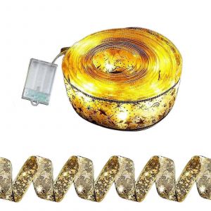 Or De No&euml;l Ruban De Lumi&egrave;res De La Cha&icirc;ne De Led Pour Des D&eacute;corations De L'arbre - Neuf