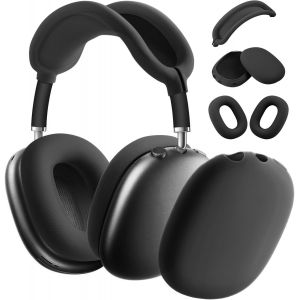 Coque de Protection Compatible avec Airpods Max, Prot&egrave;ge Les Ecouteurs Contre Les Rayures et Les Dommages, Coque de Protection en Silicone Souple Housse Accessoire pour AirPods Max Casque-Noir - Neuf