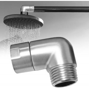 KAL-Adaptateur De Douchette À 90 Degrés, Adaptateur Coude De Douche, Rallonge De Bras De Douche, Adaptateur De Bras De Douche, Adaptateur De Pommeau De Douche, Raccord De Bras De Douche Mobile Pour - Neuf