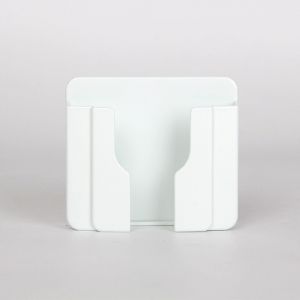 2pcs Blanc Adhésif De Contrôle À Distance Boîte De Rangement, Sans Dommage Mural Titulaire Téléphone, Télécommande Boîtier De Rangement Mural, Mural Titulaire Téléphone - Neuf