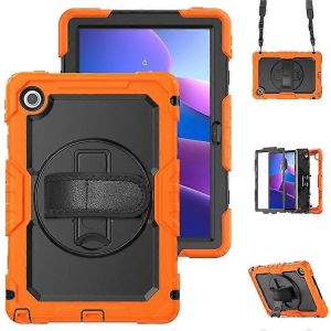 Etui Compatible Avec Lenovo Tab 10.1 (2025) Tb-311xu / Tab Tb311fu, Coque Pc + Silicone Avec Film Pet Anti-Rayures Et Shou - Neuf