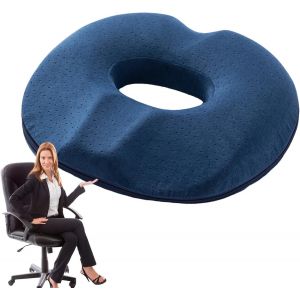 Oreiller Donut | Oreiller Creux En Forme De Donut Pour Coccyx, Fond Antid&eacute;rapant &iquest; Coussin Confortable, Coussin De Soutien Orthop&eacute;dique Portable Pour Post-Partum Grossesse Et H&eacute;morro&iuml;des, Soulagement - Neuf