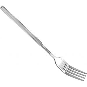 ASFASFq-1 fourchette à barbecue télescopique en acier inoxydable, fourchette de barbecue rétractable multifonctionnelle, fourchette de cuisine et cuillère, fourchette rétractable de 8,7 à 25,43 pouce - Neuf