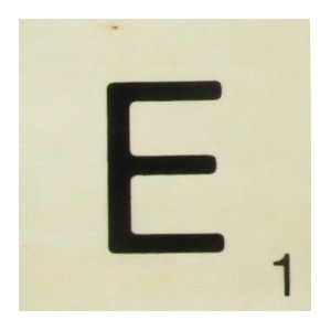 Grande Lettre En Bois Fa&ccedil;on Scrabble 10 Cm Lettre E - Neuf