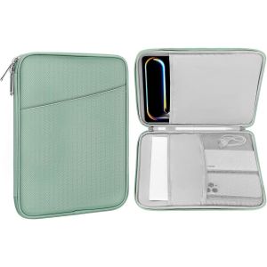 KAL-Tablette De 9-11 Pouces De Protection,Compatible Avec 11"" Ipad Air M3,Ipad A16 2025,Pro 11 M4, Ipad 10/9/8/7Th, Galaxy Tab S9/S8/A8/A7, Sacoche De Protection Avec Pochette, Cyan - Neuf