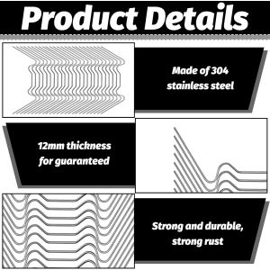 ASFASFq-100 pièces Serre Serre Pinces en Acier Inoxydable, Serre Pinces, Serre Serre, Serre Pinces résistant aux tempêtes,pour Panneaux de Serre Panneau de Chambre Creuse Accessoires de Serre - Neuf
