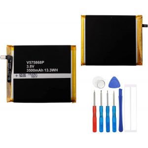 Batterie de rechange V575868P compatible avec Blackview BV7000/BV7000 Pro avec kit d'outils de r&eacute;paration - Neuf