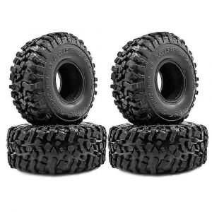 4PCS 120MM 1.9 Rubber Rocks Pneus De Roue Pour 1/10 RC Rock Crawler Axial SCX10 90046 AXI03007 T - Neuf