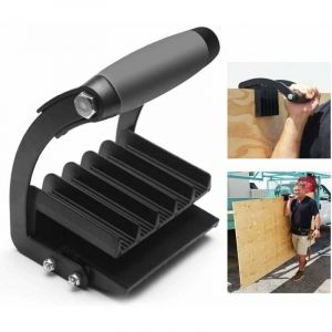 Lève-plaque en fer noir, pince ergonomique Gorilla pour plaques de plâtre, plaque de support pour plaques de préhension pour un levage pratique des panneaux et du contreplaqué - Neuf