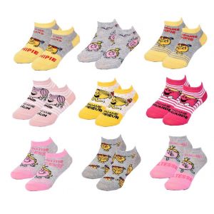 Chaussettes Pack Fille Monsieur Madame Pack De 9 Paires Sneaker Surprise - Neuf