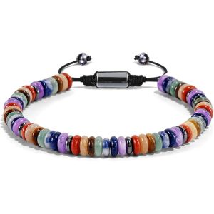 Bracelet Chakra,Bracelet Pierre Naturelle Femme,Pour Hommes Et Femmes,&Eacute;nergie Curative,Lib&eacute;ration D'&eacute;nergie. - Neuf