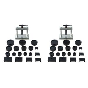 2x Bo&icirc;tier De Montre Bureau Presse 18 Matrices Arri&egrave;re Couvercle Du Vis Presseur Fermer Horlogers Kit R&eacute;paration Outils - Neuf