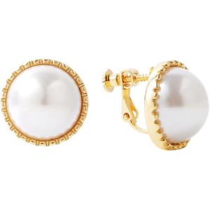 Kal-Boucles D'oreilles &Agrave; Pince, Boucles D'oreilles &Agrave; Pince En Perles Hypoallerg&eacute;nique Boucles D'oreilles &Agrave; Pince Non Perc&eacute;es Cz Mignon Boucles D'oreilles &Agrave; Pince Pour Femmes Grils - Neuf