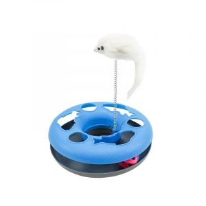 Jouets Interactifs Amusants Pour Chat,Pistes À Roulettes Avec Herbe À Chat,Exercice De Printemps,Ikteaser,Souris,Jouet D'nikpour Chaton,Animaux De Compagnie.Blue. - Neuf