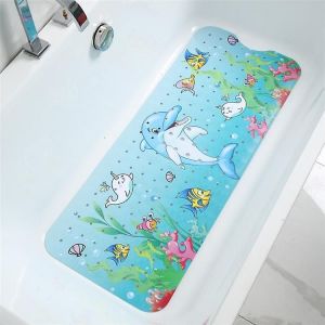 Baignoire Pour Enfants Tapis De Bain Antid&eacute;rapant Pour B&eacute;b&eacute; Tapis De Baignoire Extra Long 100 * 40 Cm Antid&eacute;rapant Salle De Bain Toddl - Neuf