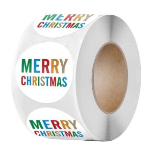 Autocollant De Noël Étiquettes Cadeaux-Rouleaux De Lettres Colorés Par - Neuf
