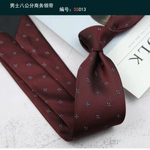 Cravate Gravatas Mode En Gros Tissé 8 Cm Rayé Cravate Accessoires De Mariage Bleu Homme Point Ajustement Groupe Fête Bureau Cravates--13 - Neuf