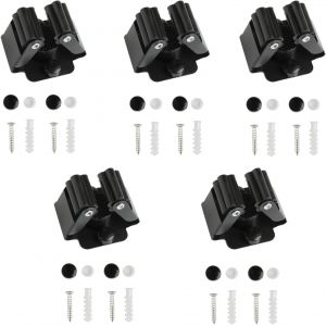 PATB-Accroche Balai Mural,5 Pièces Support Balais Mural en Acier Inoxydable Range Balai Organisateur Porte-Outils de Jardin Pour Salle De Bain, Cuisine, Jardin, Garage - Neuf