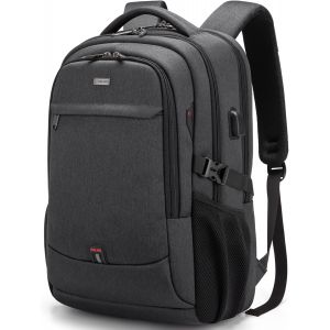 acdsgd-Sac &agrave; Dos Ordinateur Portable 17 Pouces Homme Fonctionnel Sac &agrave; Dos PC Portable avec USB Charging Port Imperm&eacute;able Antivol pour Coll&egrave;ge Affaire Scolaire Voyage - Noir - Neuf