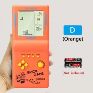 Jeu De Déterminer Classique Et Rétro Pour Console Tetris Grand Écran, Machine De Jeu De Poche Pour Enfant, Puzzle, Jouet-D-Orange - Neuf