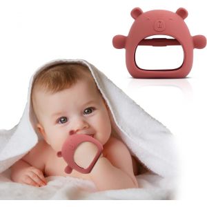 Anneau De Dentition Pour Bébé - Anneau De Dentition Pour Bébé (Rouge) - Neuf
