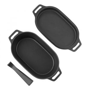 Cocotte En Fonte 3,31 L-Duoku-Marmite Emaill&eacute;e Avec Couvercle Et Poign&eacute;es Pratiques-R&eacute;sistante Et Durable-Noir - Neuf
