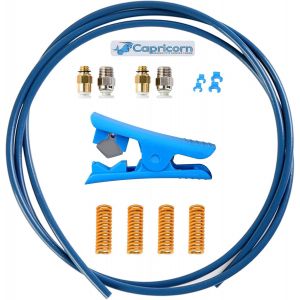 MEVRONISSHOP-Official Capricorn Bowden PTFE Tubing Téflon Tube Capricorn Premium XS Bowden pour Filament de 1,75 mm avec Raccord Pneumatique PC4-M6 et PC4-M10 et Coupe-Tube pour Toutes Les Imprimante - Neuf