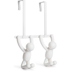 Buddy Hook OTD. Pat&egrave;re de dessus de porte Buddy, en plastique et m&eacute;tal, coloris blanc dimension totale 21.6x10.6x31.8cm - Neuf