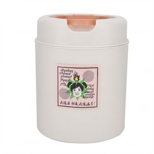 Hjlian Mini Poubelle De Bureau Portable Pour La Maison, Le Bureau, La Salle De Bain, La Voiture (Couvercle Rose) - Neuf