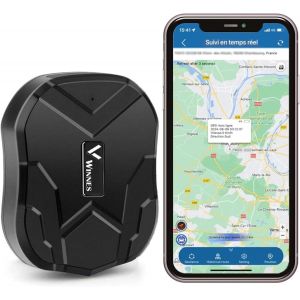 NouvelHorizonstore-Traceur GPS Voiture TK905 Tracker Localisateurs d'Objets Magn&iquest;&iquest;tique &iquest;&iquest;tanche avec D&iquest;&iquest;tection Vibration Antivol pour Voiture Moto Valise avec Batterie Rechargeable 5000mAh,Utiliser av - Neuf
