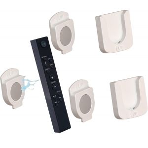 2Pcs Support Magn&eacute;tique pour T&eacute;l&eacute;commande, Support Telecommande Mural, Support Magn&eacute;tique pour T&eacute;l&eacute;commande, Organisateur Mural Multifonctionnel pour la Prise de Charge de la T&eacute;l&eacute;commande TV - Neuf