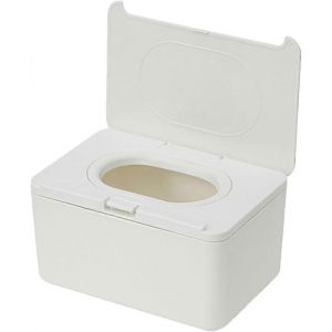 Boîte de lingettes humides,boîte de mouchoirs,boîte de rangement de vêtements en plastique,boîte de mouchoirs portable,boîte de mouchoirs de bureau,blanc de voyage - Neuf