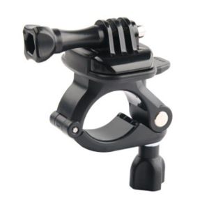 Support de guidon de v&eacute;lo pour GoPro et cam&eacute;ras &iquest; Rotation &agrave; 360 degr&eacute;s, compatible avec les guidons de 2,5 &agrave; 2,8 cm, installation facile - Neuf