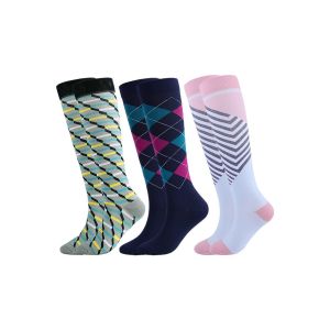 Chaussettes De Compression Pour Hommes Et Femmes - 3 Paires Pour La Course &Agrave; Pied, Le Cyclisme Et Les Activit&eacute;s Sportives - Neuf