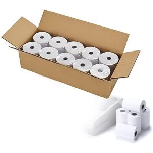 Lot de 10 rouleaux TPE de qualité supérieure-Bobine papier thermique 57mmx12mmx26m-Rouleaux pour terminal carte bancaire - Neuf