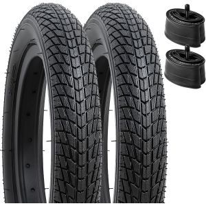 Subzonal-2pcs 12 Pouces V&eacute;lo Enfan Pneu 12 1/2x2 1/4 (12.5x2.25) Et 2pcs 12 Pouces Chambres &Agrave; Air 12 1/2x2 1/4 Av32mm Valve Compatible 62-203 12 1/2x2 1/4 57-203 Pneu Et Chambres &Agrave; Air - Neuf