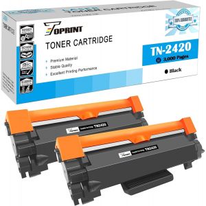 TN2420 TN-2420 Cartouches de Toner Compatibles Haute Capacit&eacute; 3000 Page 2 Noirs pour Brother HL-L2310D L2350DW L2370DN L2375DW DCP-L2510D L2530DW L2550DN MFC-L2710DN L2710DW L2730DW L2750DW - Neuf