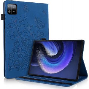 Coque ?tui pour Xiaomi Mi Pad 6/Mi Pad 6 Pro 11 Pouces - Housse ?tui de Protection en Cuir PU avec Fonction Support/Portefeuille Housse pour Xiaomi Pad 6 (Bleu) - Neuf
