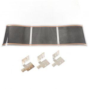 XYONG Tapis chauffant au sol, systeme de chauffage radiant electrique 220 V, silencieux, grande taille, pour la maison, 25 x 95 cm - Neuf