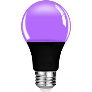 Kal-Uv Bulb Led Ampoule, 9w Ampoule Led Uv Avec Base E27, 395nm Ampoule Lumineuse Lampe Uv, Lampe Fluorescente Uv Pour Halloween Home Party Stage Lighting (Noir, 1 Paquet) - Neuf