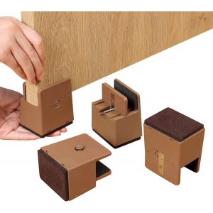 Rehausseurs De Chaise Réglables De 5 Cm Avec Serre-Joint, Robustes Et Adaptés Aux Pieds De Canapé-Lit De 0 À 1,5 Pouce, Supportent 500 Kg. - Neuf