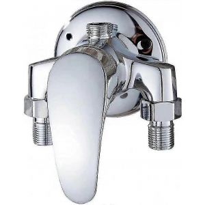 Mitigeur De Douche Robinet De Salle De Salle De Bain Monocommande Mélangeur De Douche En Laiton Pour Salle De Bain Eau Froide Et Chaude Chrome - Neuf