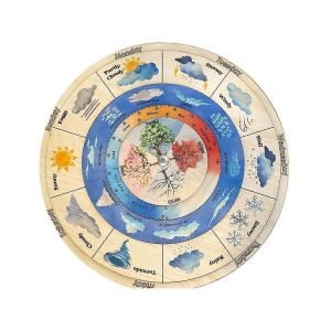 Calendrier m&eacute;t&eacute;o / Roue m&eacute;t&eacute;o / Carte m&eacute;t&eacute;o / Fran&ccedil;ais bilingue / Enseignement de la m&eacute;t&eacute;o - Neuf