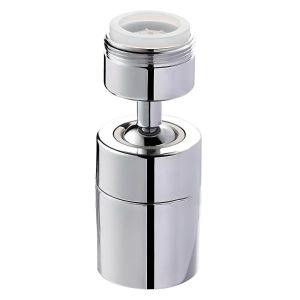 A&eacute;rateur pivotant pour robinet de cuisine avec double fonction de d&eacute;bit d'eau - Neuf