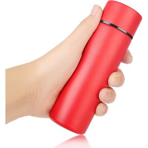 Bouteille D'eau Isotherme En Acier Inoxydable - 150 Ml - Mini Bouteille Isotherme Pour Boissons Chaudes - Portable - Petite Bouteille Isotherme - Rouge Mat - Neuf