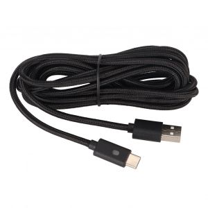 Cable De Chargement Usb Type-C En Nylon Tresse Pour Xbox Series X, Charge Rapide, Avec Indicateur Led, Pour Ps5, 3 M - Neuf