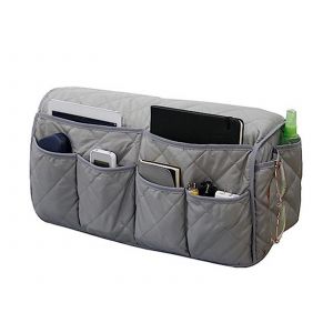 Sac de rangement pour accoudoir de canap&eacute; inclinable gris - Neuf