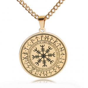 Qualit&eacute; &Agrave; La Mode M&eacute;daille Collier Pendentif Bateau Pirate Boussole Personnalit&eacute; Homme Collier Pendentif Hip Hop Bijoux Tendance Bijoux - Neuf