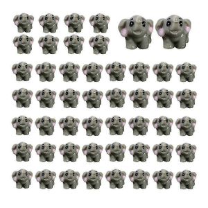Lot de 50 mini figurines d'animaux de la jungle en résine, miniatures d'animaux sauvages, accès au jardin, js - Neuf